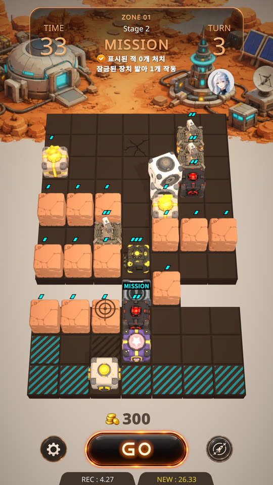 CUBE ZERO gameplay: telegraphed enemy attacks on the grid